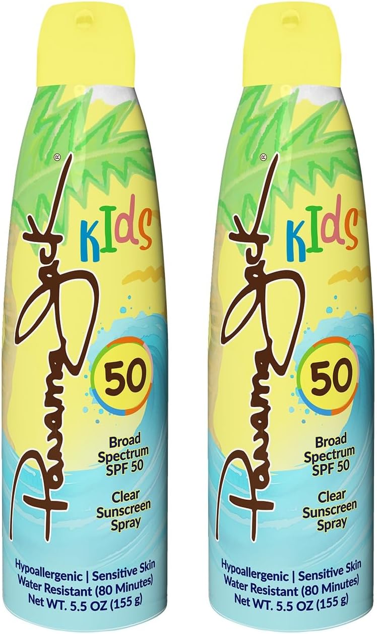 Kids Sunscreen Spray - SPF 50, Broad Spectrum UVA/UVB Protection, Hypo-Allergenic, PABA, Paraben, Gluten & Cruelty Free, Water Resistant (80 Minutes), 5.5 OZ (Pack of 2)