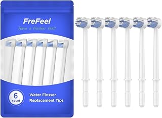 Replacement Heads for Waterpik, Replacement Picks for Water Pik Water Flosser (6 Toothbrush Tips)