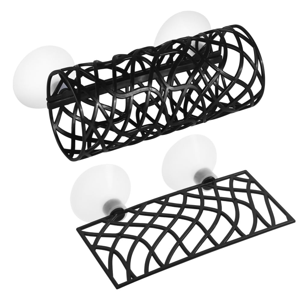 Dongker Black Betta Fish Tunnel, Hollow Betta Fish Cave Tube Aquarium Bettas Hammock Cave Shelter For Small Fishs Shrimp Hide Play Rest