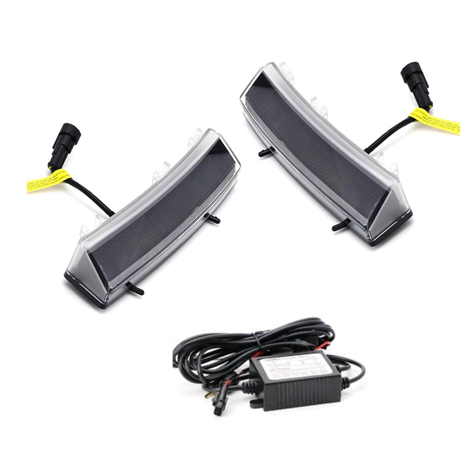 Señal De Giro Que Fluye Luz para Nissan 350z LCI Blanco 2006-2009 LED como DRL y LED Amarillo ámbar como Intermitentes Conjunto de Luces de circulación Diurna para Coche La Señal Giro