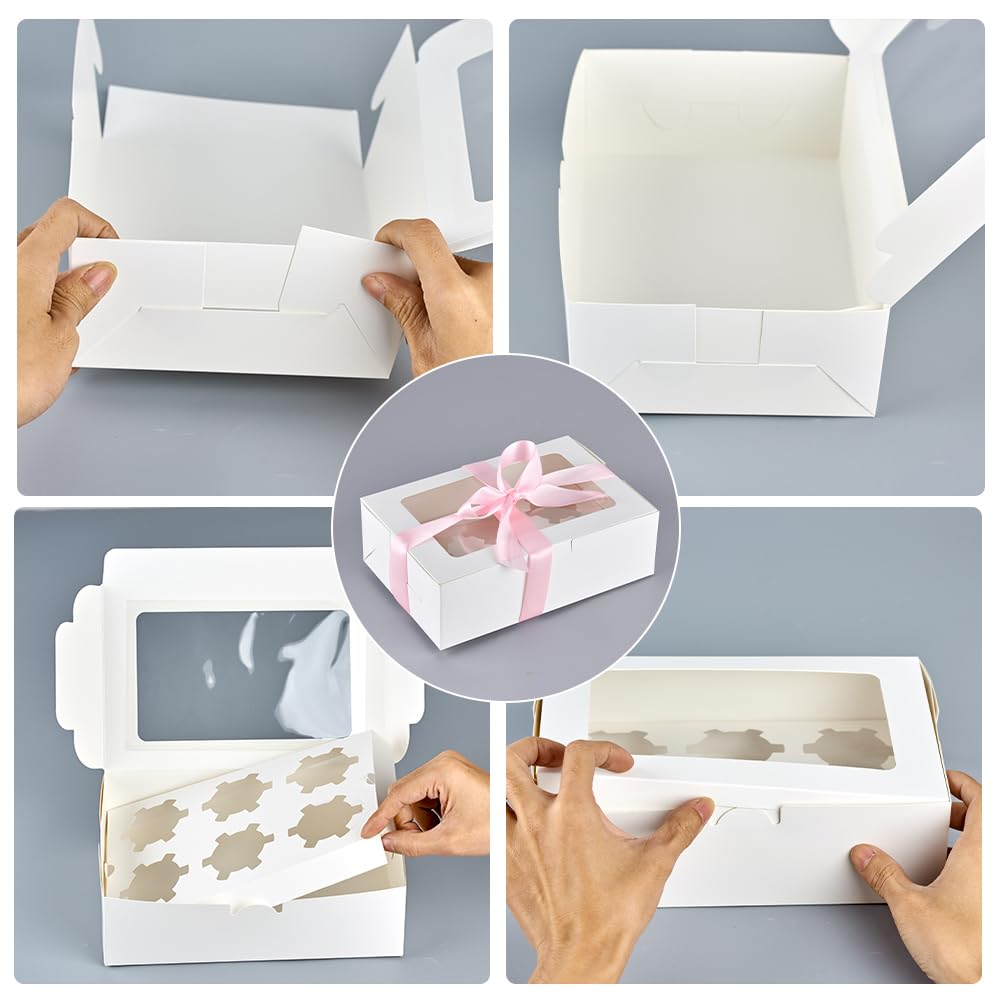 Boite Cupcakes 24 Trous 30 Pièces Boîtes À Cupcakes 4 Trous Boîte À Muffins En Papier Boite Gateau Avec Fenêtre Et Boite A Gateau Boite Cupcakes 24 Trous 30 Pièces Boîtes À Cupcakes 4 Trous Boîte À Muffins En Papier Boite Gateau Avec Fenêtre Et Boite A Gateau