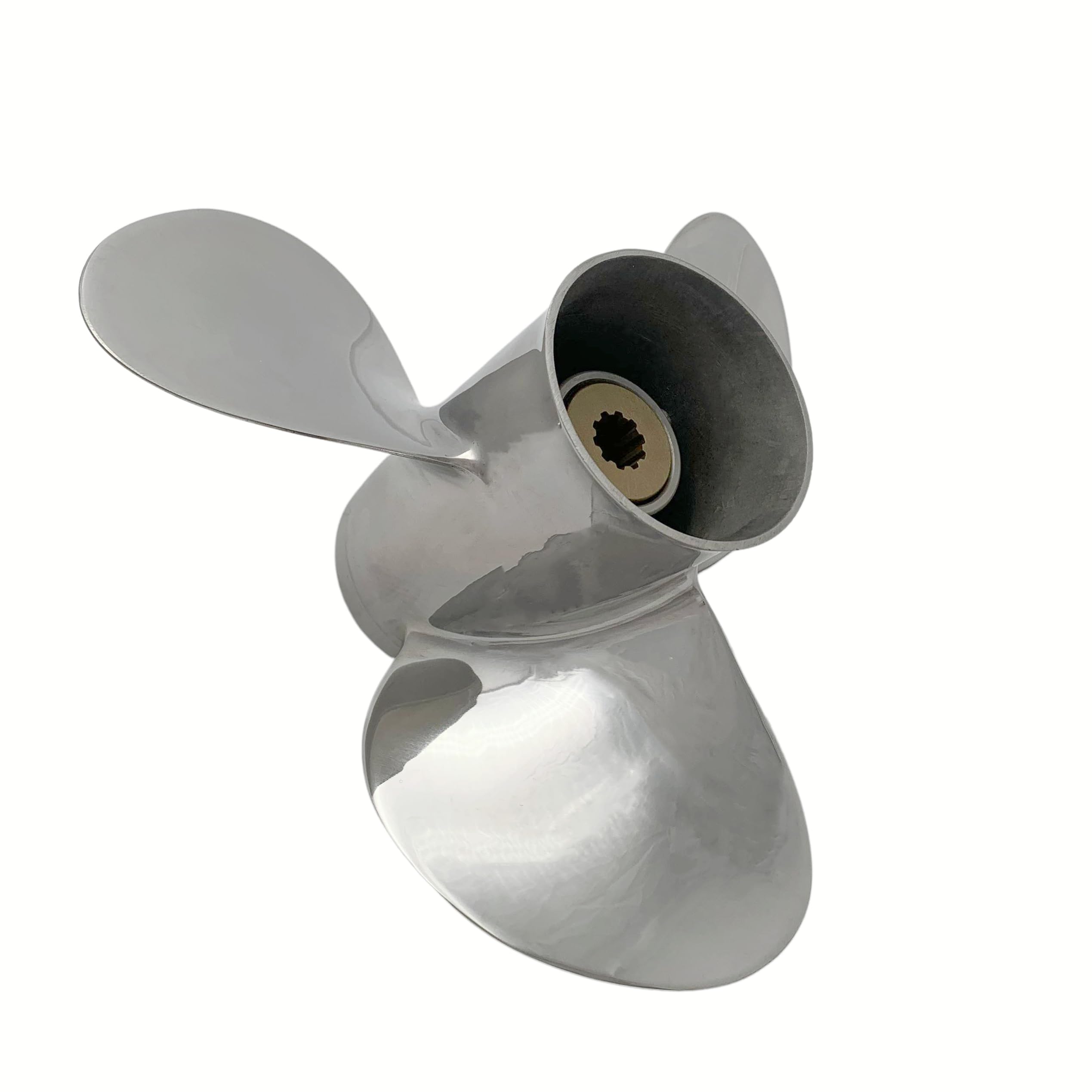BARDOVEN Propeller 8-20HP 9-1/4X10 Stainless Steel 10 Tooth SS Prop for Suzuki Outboard