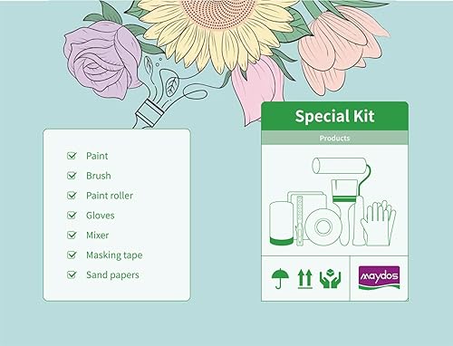 Miniatura 5 de Pintura acrílica para muebles de madera, pintura todo en uno para decoración del hogar, pintura para renovación de armarios, puertas, mesas,