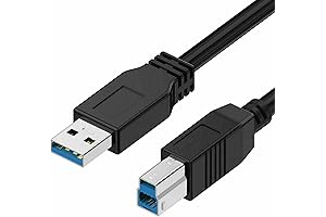 Premium USB 3.0 Data Transfer Cable for Epson Workforce ES-400/ES-500W Color Duplex Document Scanners