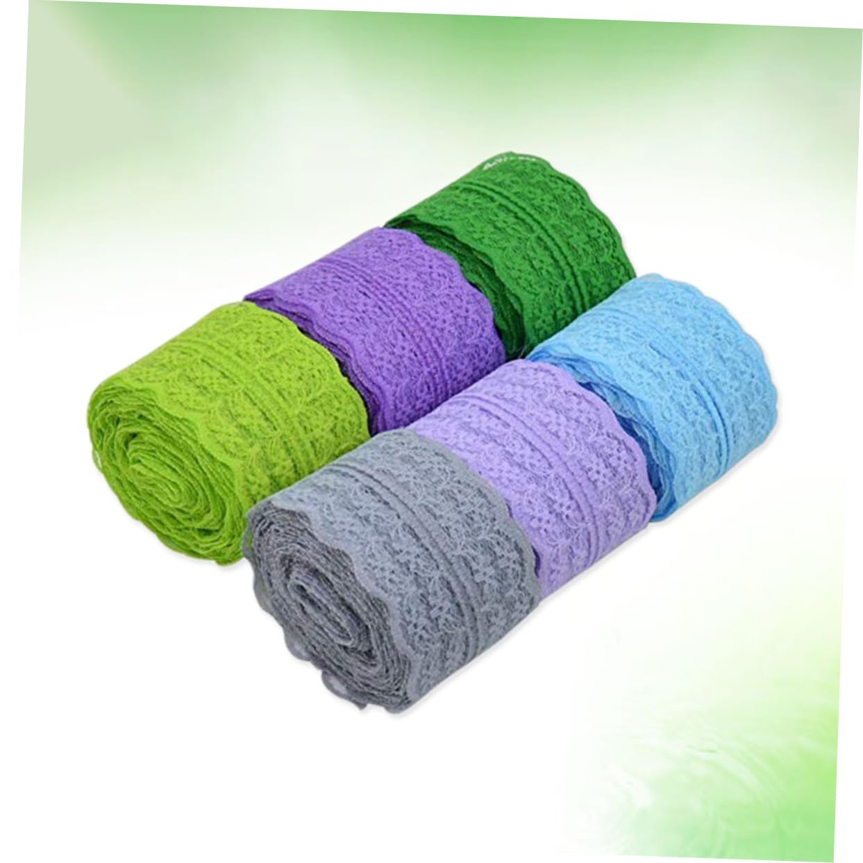 SEWACC 18rollen Packung Spitzenband Mit Floralen Mustern Breit Für Hochzeitskarten Bastelprojekte Haarbänder Dekoration Und Näharbeiten Helllila