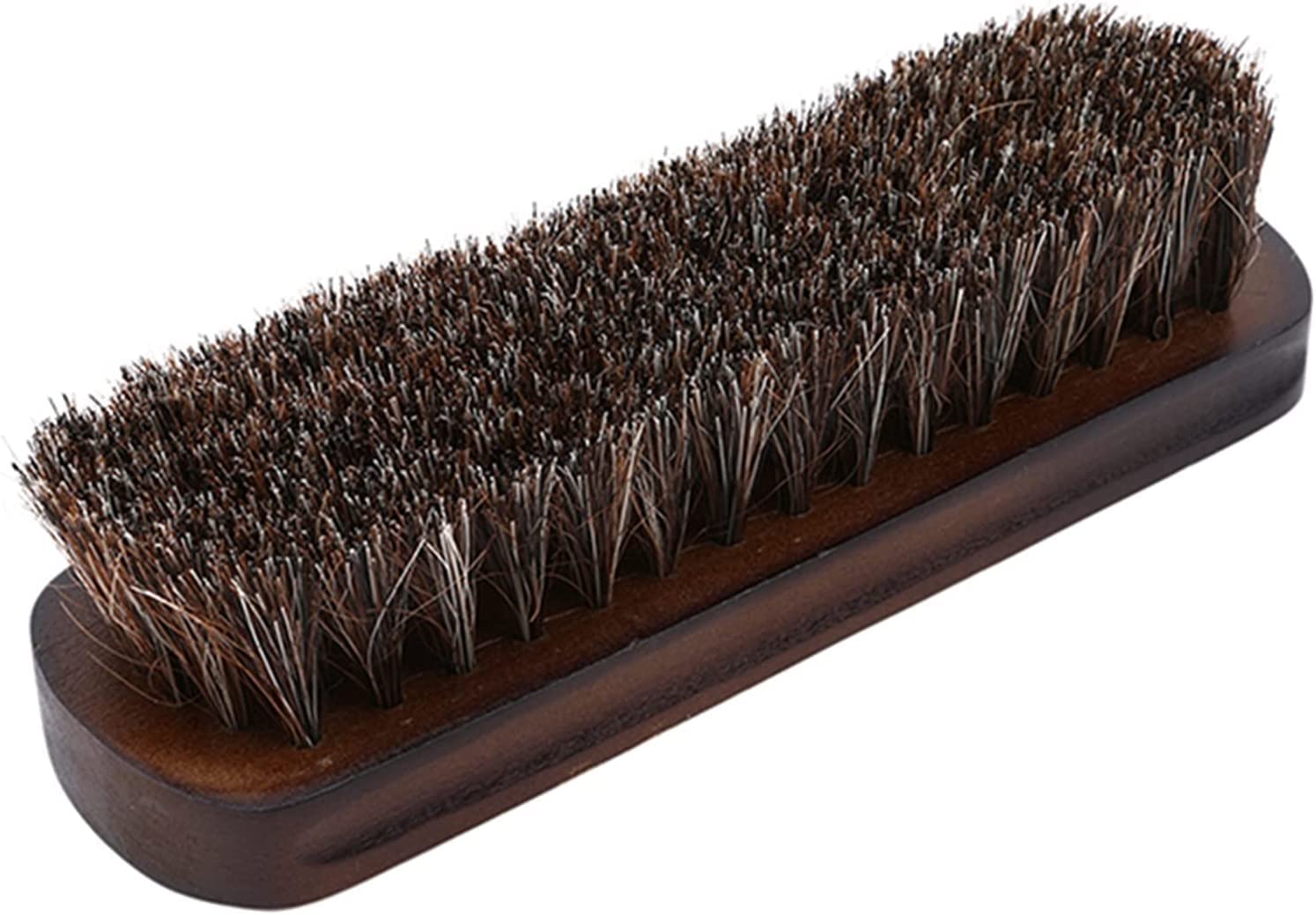Spazzola Per Scarpe In Crine Di Cavallo - Con Manico In Legno, 9.3x3.4 Cm, Per Lucidatura E Pulizia - Foto 3