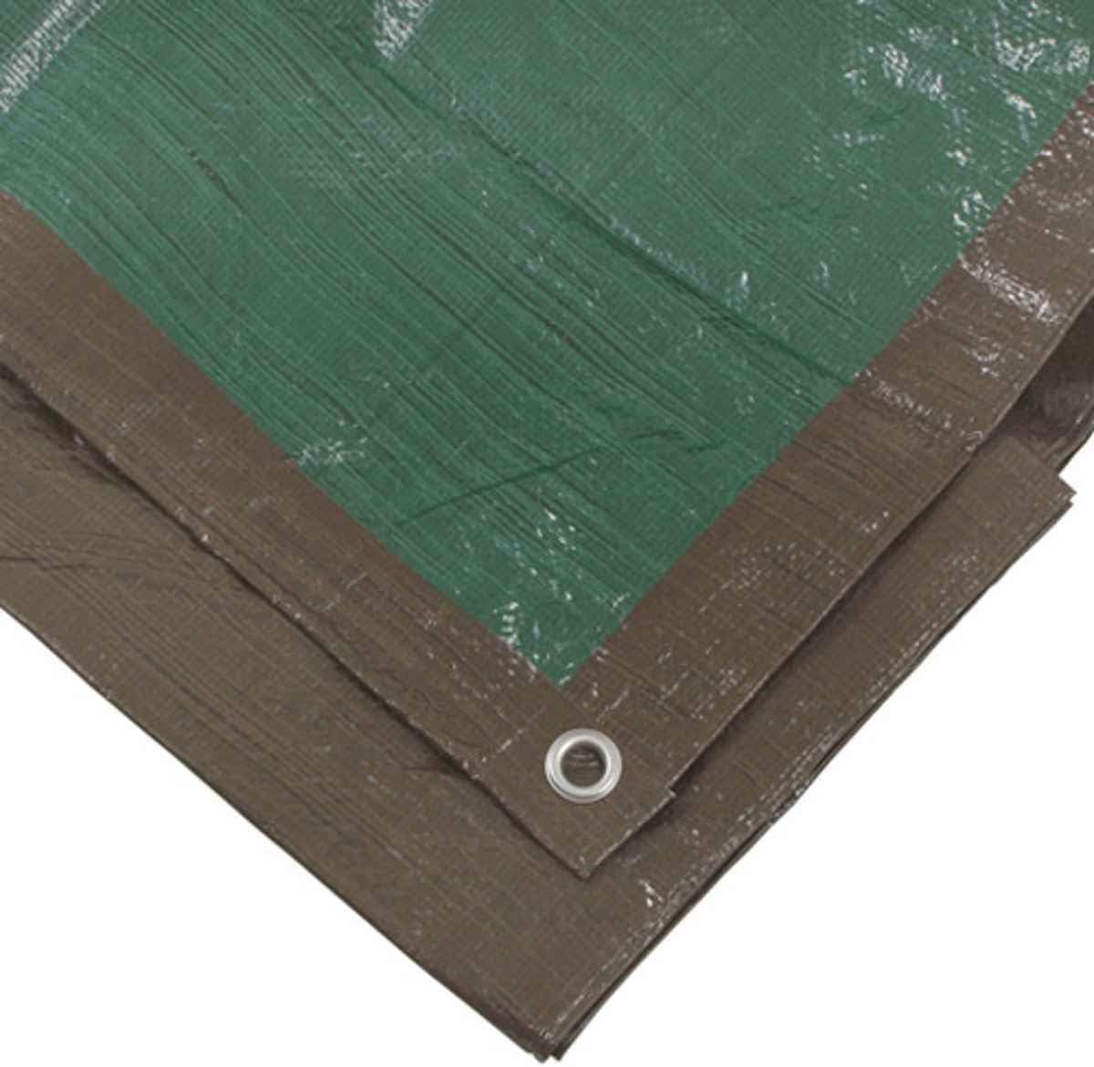 Erickson 57036 Reversible Brown/Green Mid-Grade Poly Tarp, 18' x 24', 1 Pack
