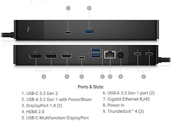 Dell Thunderbolt WD22TB4 4 Dock 130W
