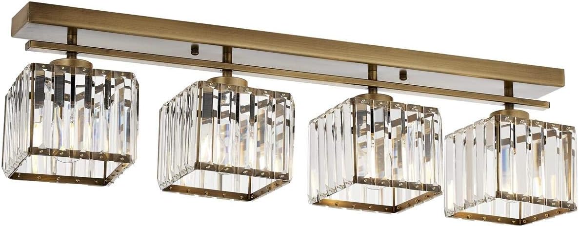 Avonni AV-60230-4EY Eskitme Kaplama Modern Avize E27 Metal Kristal 80x15cm