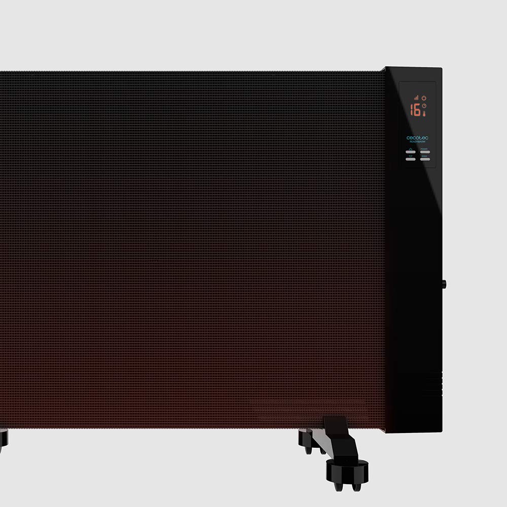 Cecotec Radiador Eléctrico Bajo Consumo Ready Warm 3100 Smart Now. 2000 W, Pantalla LCD, Temporizador, 2 Modos, Ruedas, Temporizador Regulable, Sistema de Protección, 15 m2