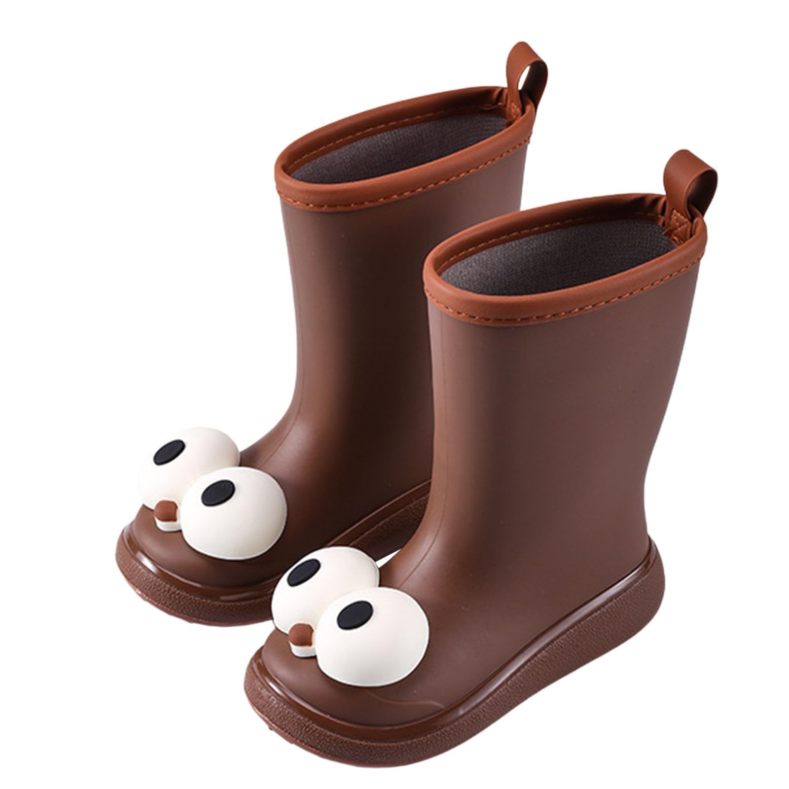 Bottes en caoutchouc doublées enfants filles garçons imperméables chaudes - 4