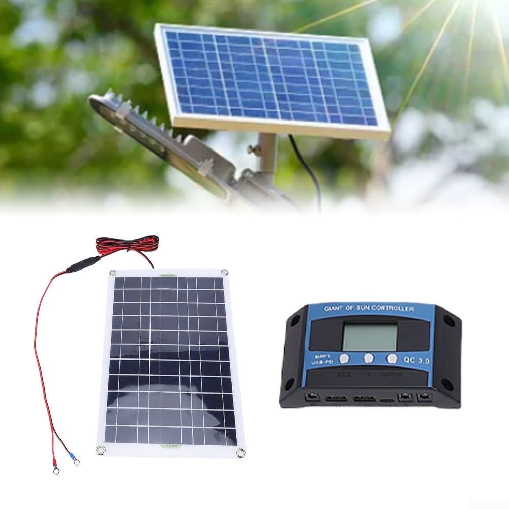 Impianto solare monocristallino da 200 W, per camper e barche