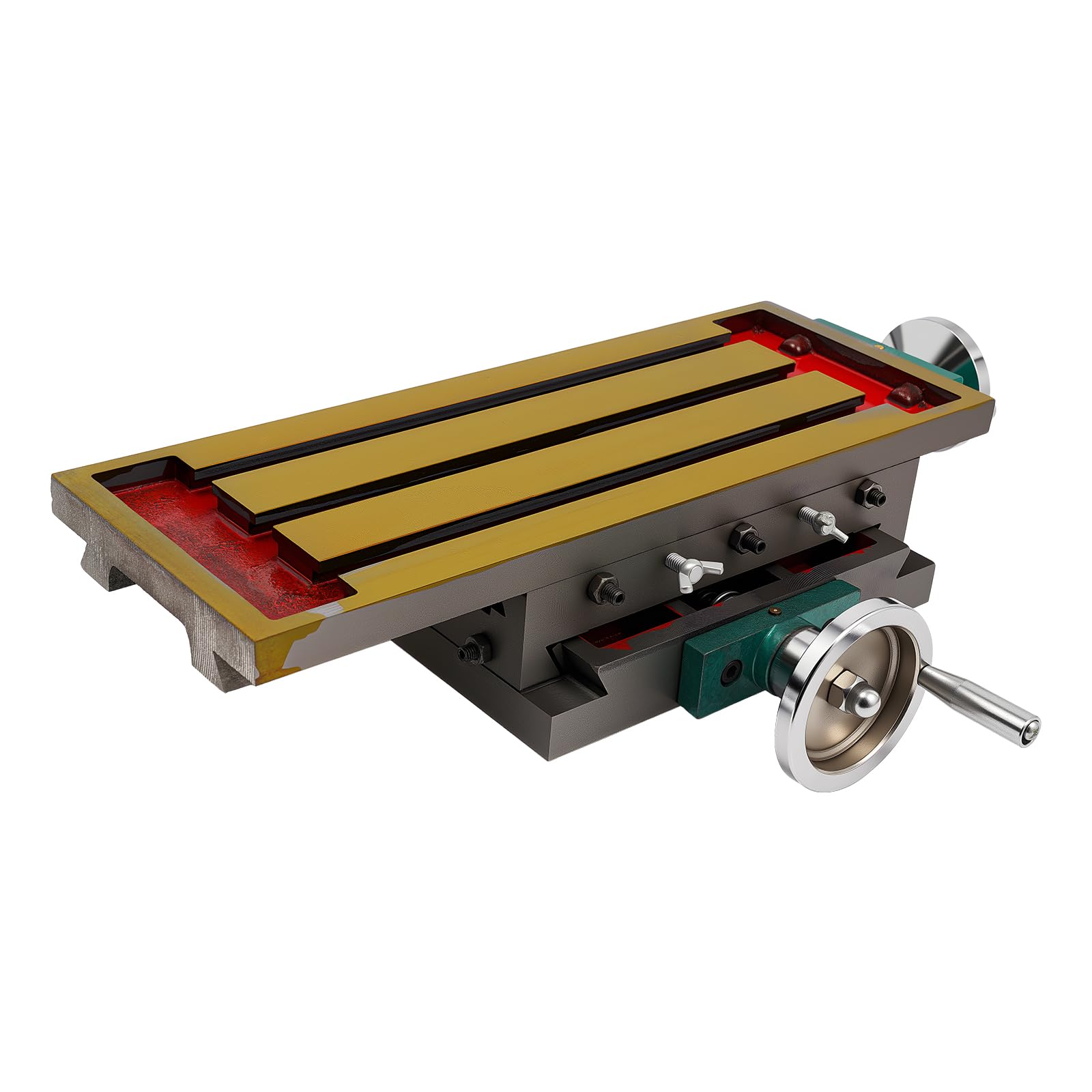 Kreuztisch Tischbohrmaschine, Fräsen Arbeitstisch Mit 270 mm X Achse, 125 mm Y Achse, Multifunktionale Arbeitstisch Frästisch für Bohr Fräsmaschinen, Metallisch
