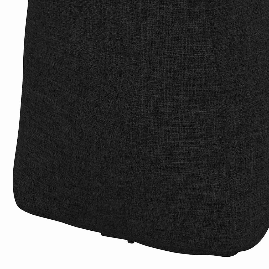 Cuscino per la schiena nero 60 x 24 x 50 cm