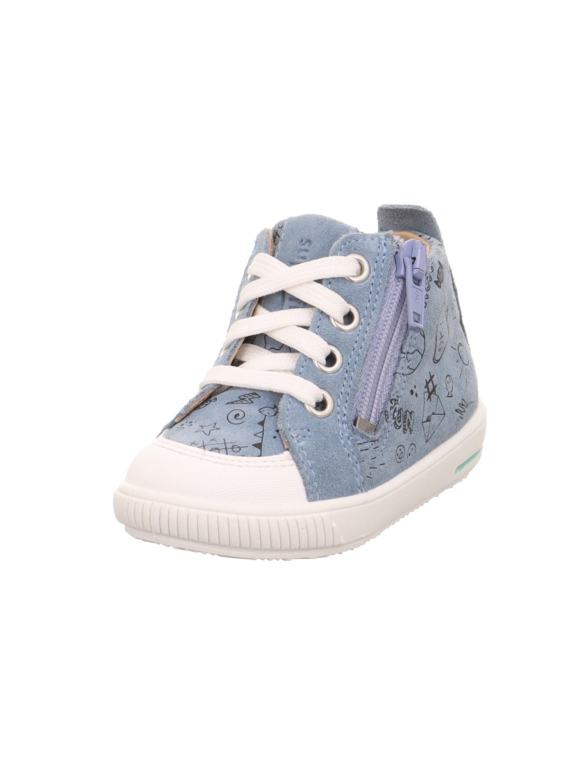 Superfit Moppy First Walking Shoes, Blue/White 8010, 21 EU, Blue/White 8010., 4.5 UK Child