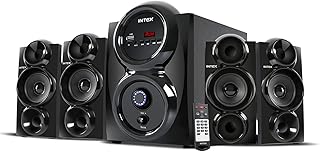 Intex 4751 Bluetooth Home Theater, 4.1 Channel Multimedia Speaker, 75W Powerful Sound Output, Surround Sound, USB, AUX, FM Support, Remote Control - (Black)