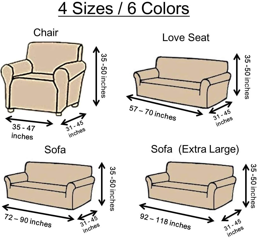 Argstar Thickened Couch Protector, Thick Sofa Cover, Sofa Covers for Living Room 3 Seaters, Couch Covers for Sofa, Non-slipcovers for Leather Sofa and Couch, Slip Covers for Furniture Sofa, Coffee