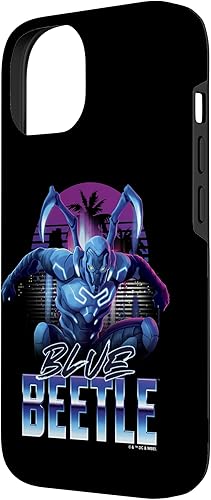 Miniatura 5 de iPhone 11 Pro Blue Beetle Neon City Lights Super Hero Action Portrait Case