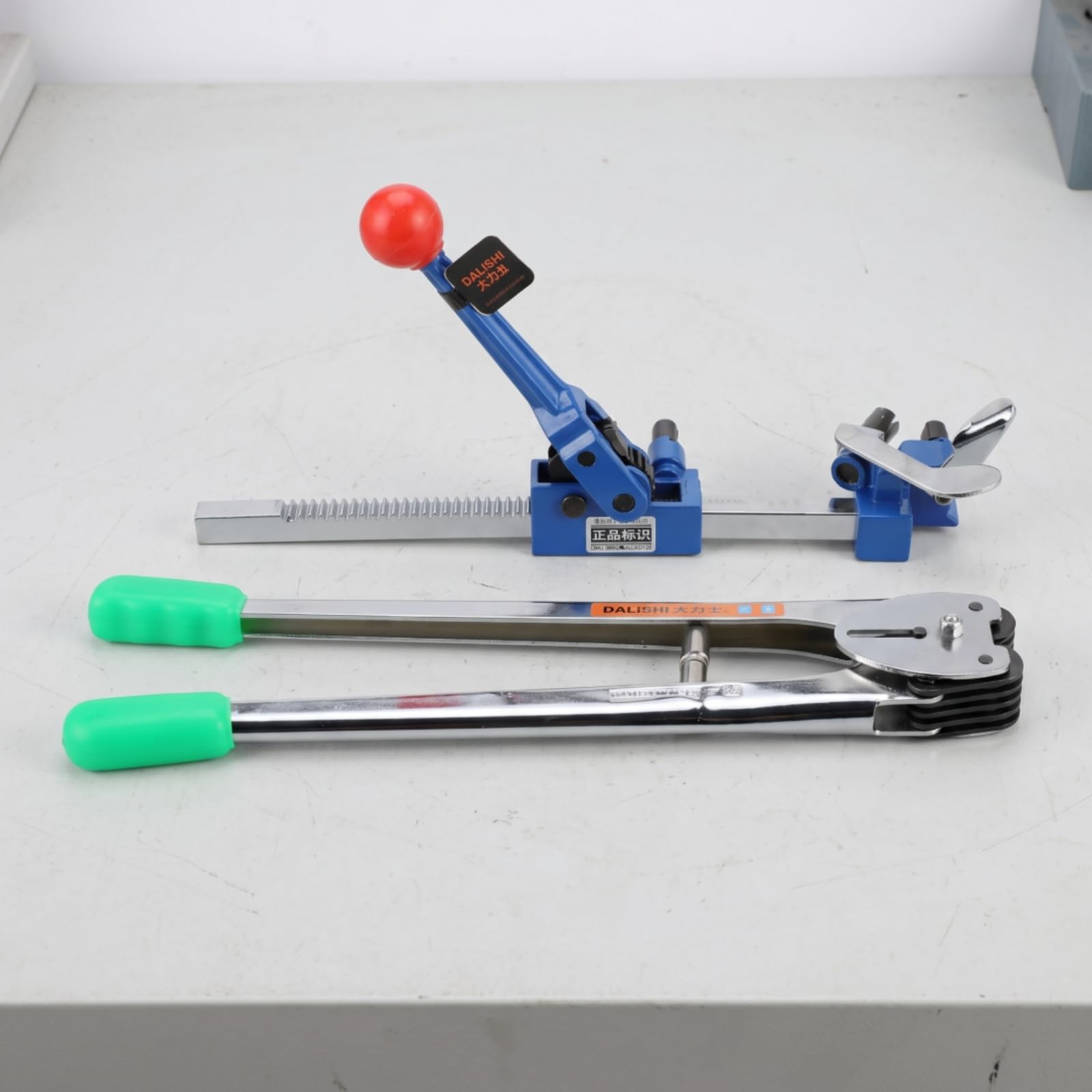 Generic Reggiatrice Manuale Set Reggiatrice Manuale Tendinastri Pinzatrice Tronchese con Ingranaggi Visibili E Struttura Resistente per Uso Quotidiano Adatta, Modificato Modello Di Lusso Set Completo