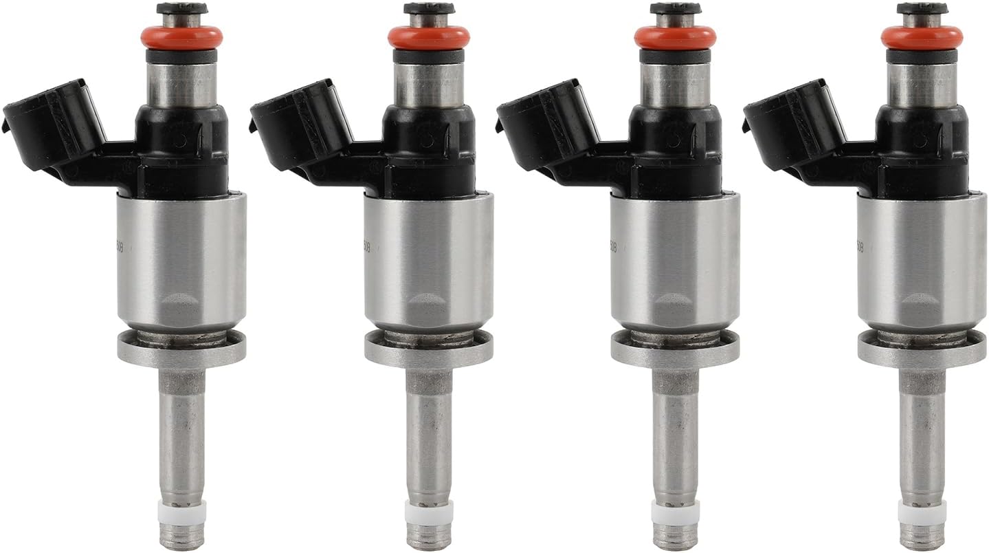 SCITOO 4PCS Fuel Injectors Replacement For 2012-2016 For Mazda For 3 OEM FJ1193, PE0113250B, PE0113250C, PE0113250D 6 Holes