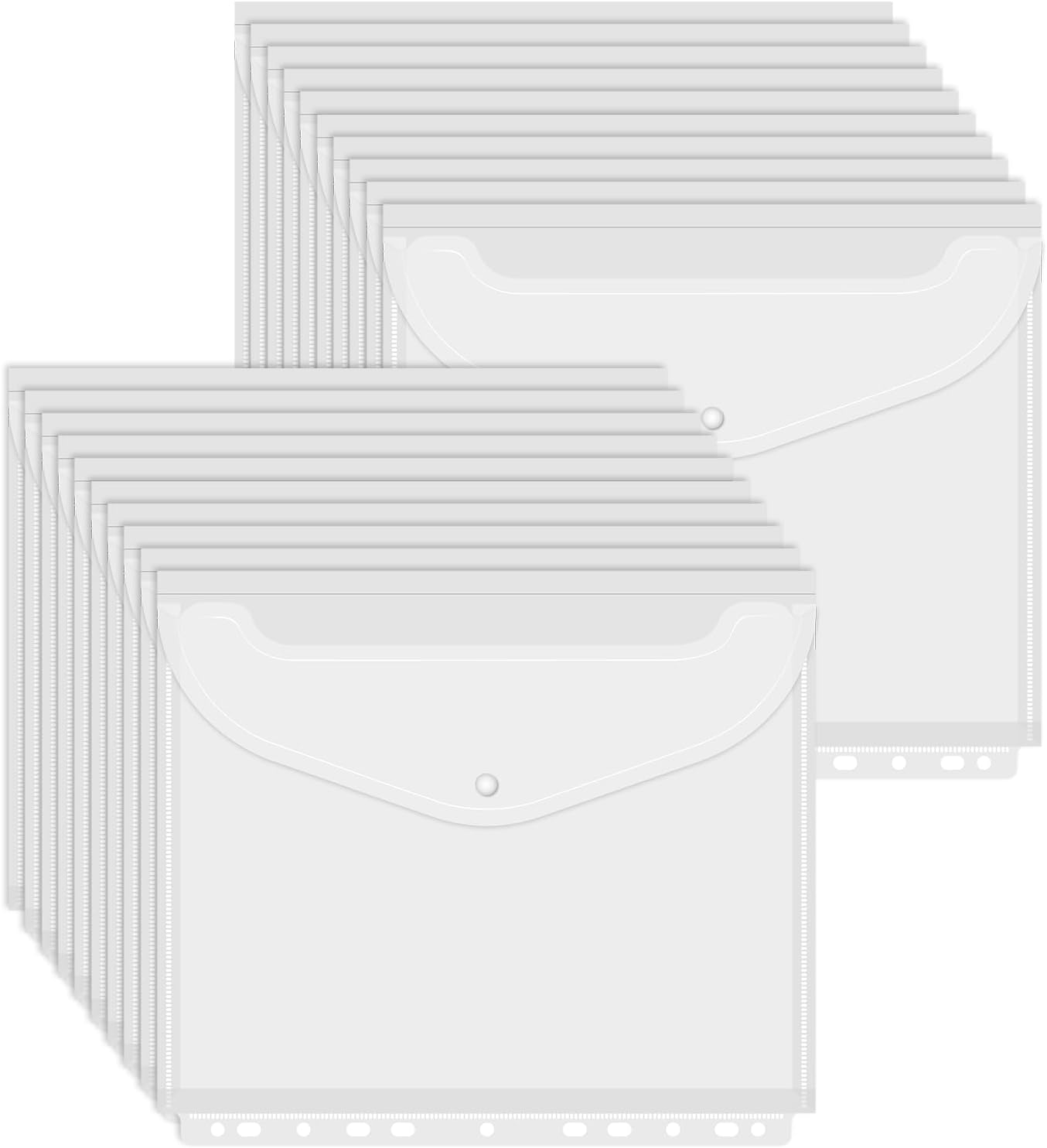 QSSRWNAO 24 Pack Expandable Binder Pocket, Binder