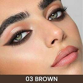 Kaely Brown Gel Eyeliner Pencil for Eyes, Crayon Eye Liner Waterproof Smudge Proof, Cat Eye Goth Halloween Makeup for Older Women, Eye Black Face Paint Eyeshadow Stick, Vegan & Cruelty-Free, 03