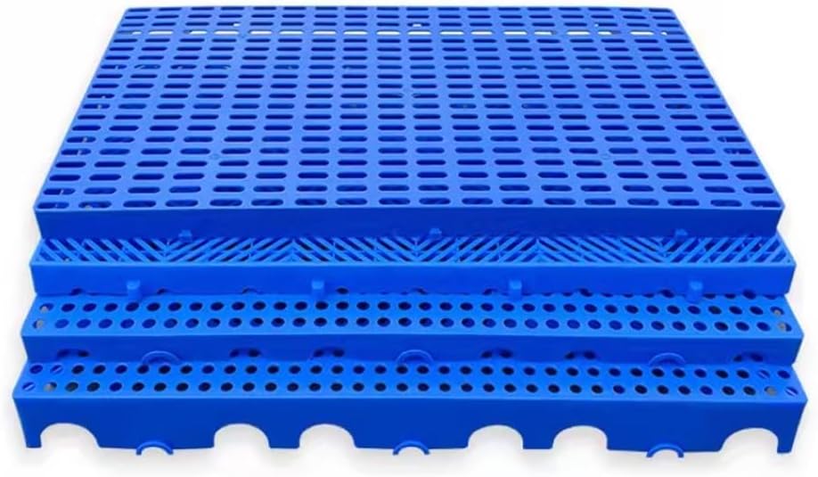 Interlocking Storage Plastic Pallets,Outdoor Floor Tiles,Plastic Grating For Outdoor Flooring,Grass Protection Mats,Warehouse Storage,Basements,Kitchens(White,23.6x11.8x1.2in)