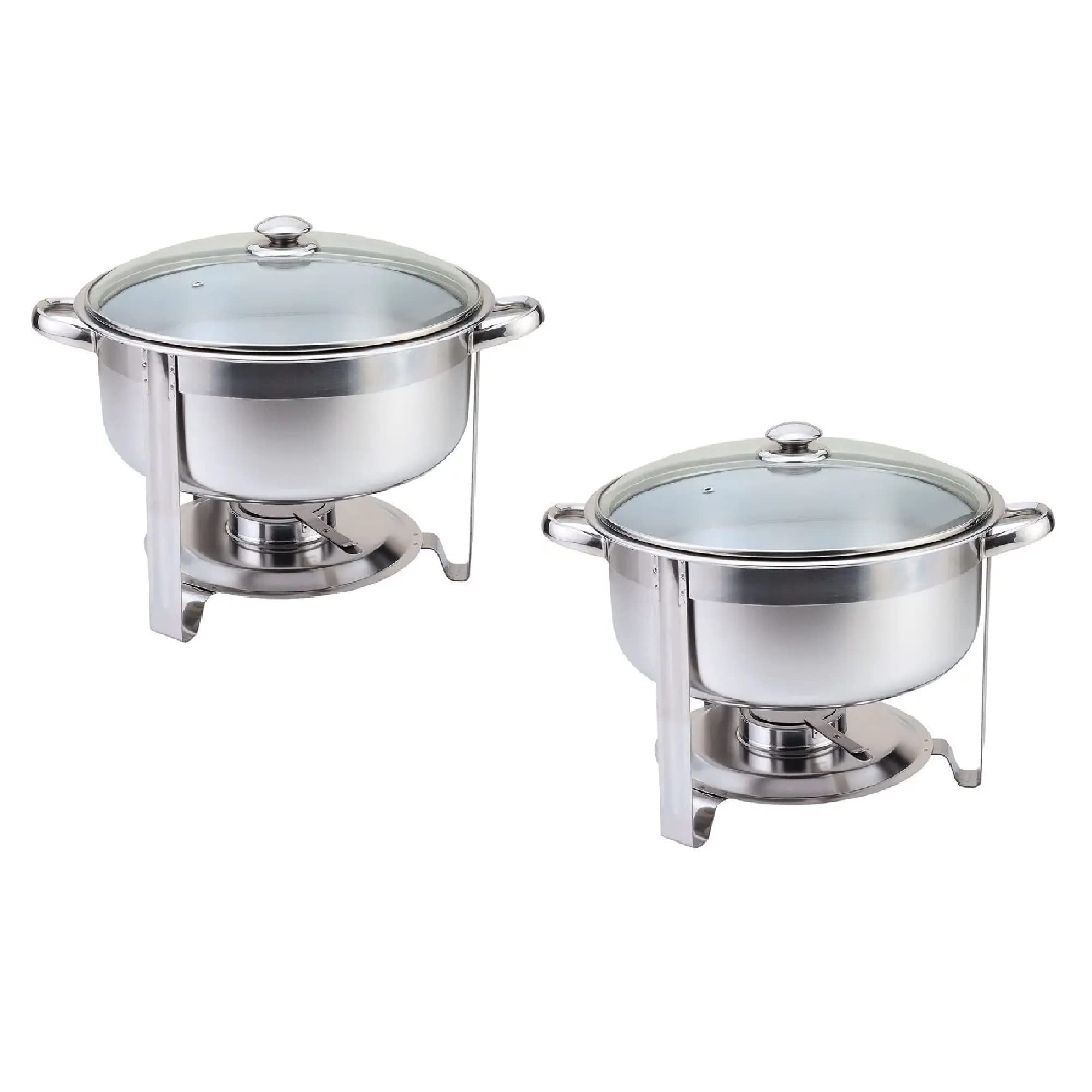 Buy Vinod Stainless Steel Round Chafing Dish Buffet Set 8.5 Litre, Food