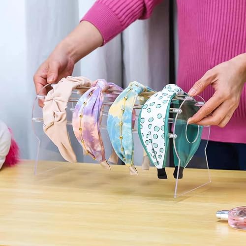 Miniatura 5 de Ausalivan Organizador de diadema de acrílico, soporte de exhibición para la diadema, soporte de orejas de Mickey y Minnie de Disney, estante