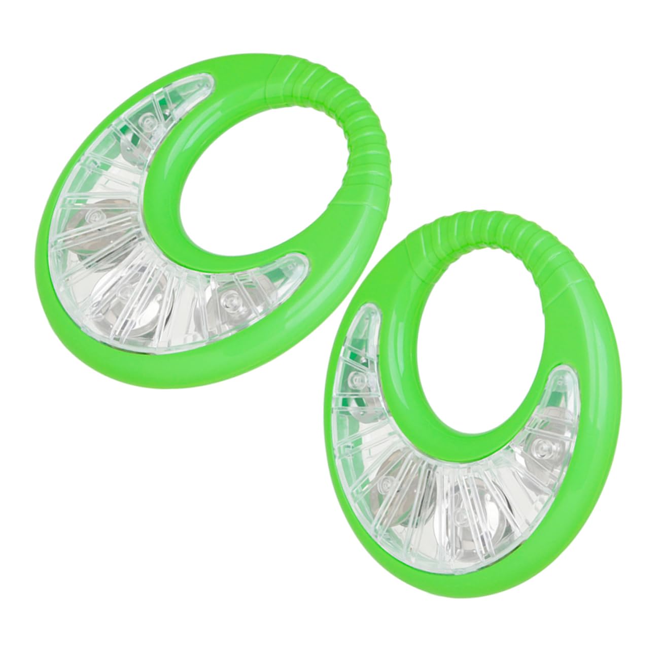 HANABASS 2Pcs Handheld Tambourine Percussion Instrument Music for Rhythm Learning for Stage Performances Ktv Parties and Activities