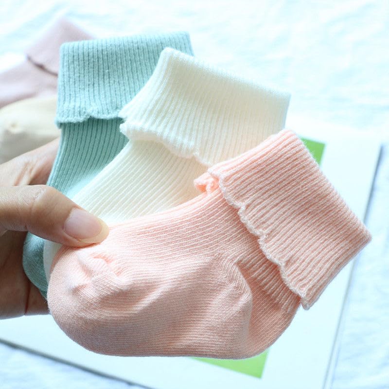 Newborn Cuff Socks Baby-girls Socks Infant Toddler Crew Ankle Sock - Image 3