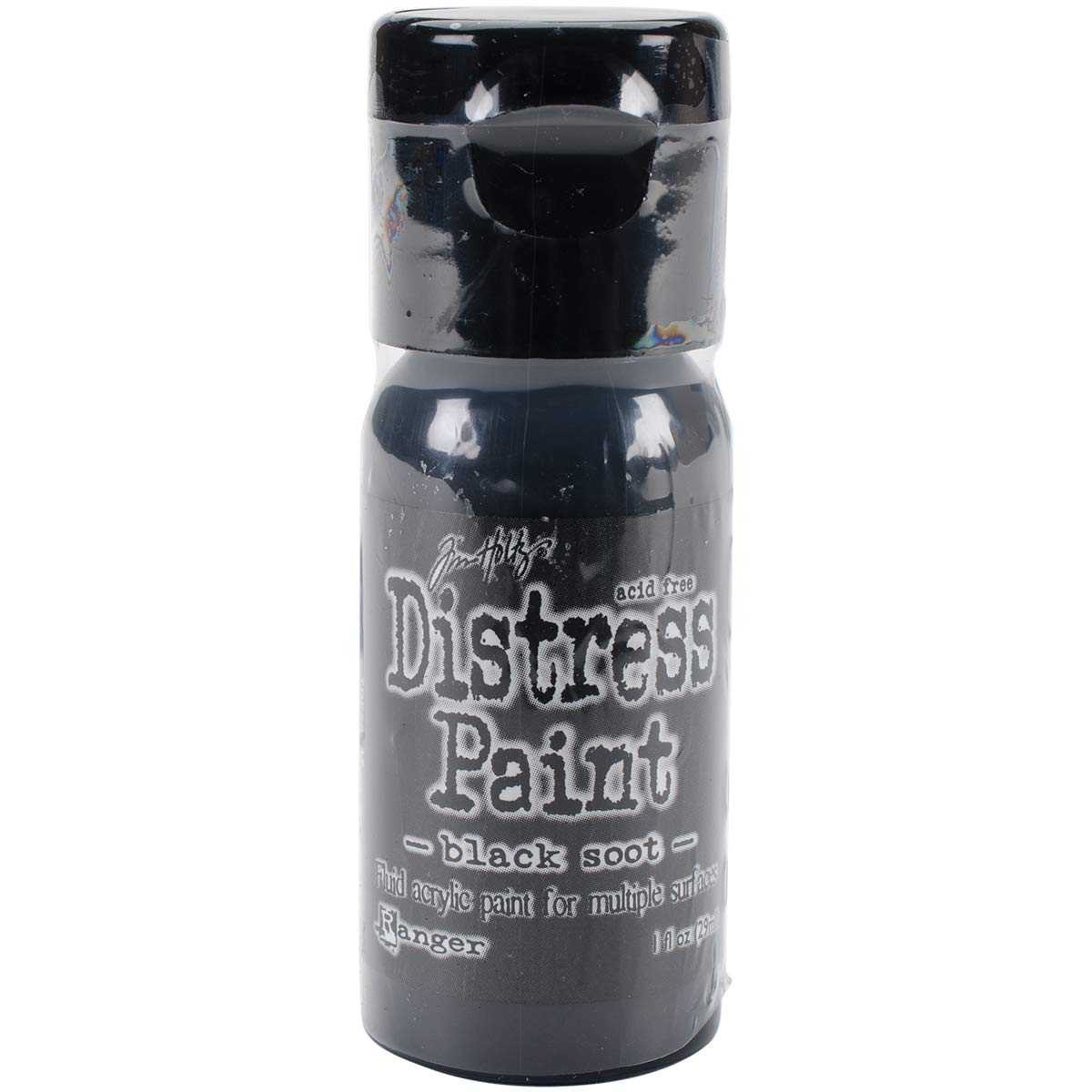 Ranger Distress Paint Flip Top 1oz-Black Soot