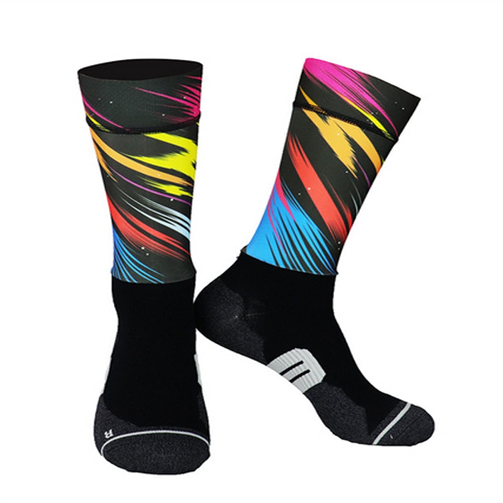 Antideslizante profesional calcetines de bicicleta de bicicleta de compresión de bicicleta calcetines deportivos hombres y mujeres calcetines deportivos calcetines de ciclismo de carreras calcetines d