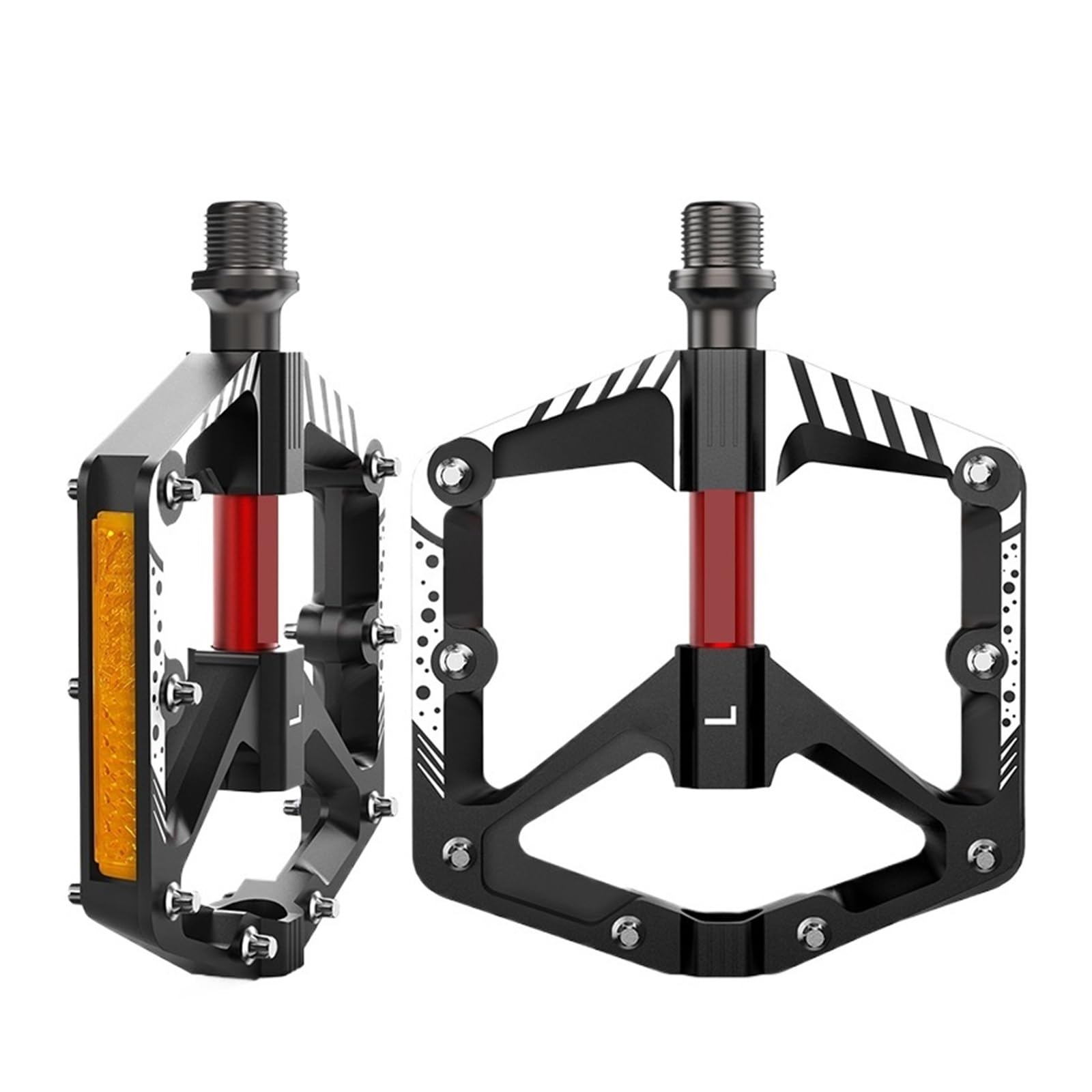 Generico Pedali for mountain bike Piattaforma con cuscinetti DU antiscivolo in lega di alluminio 9/16''
