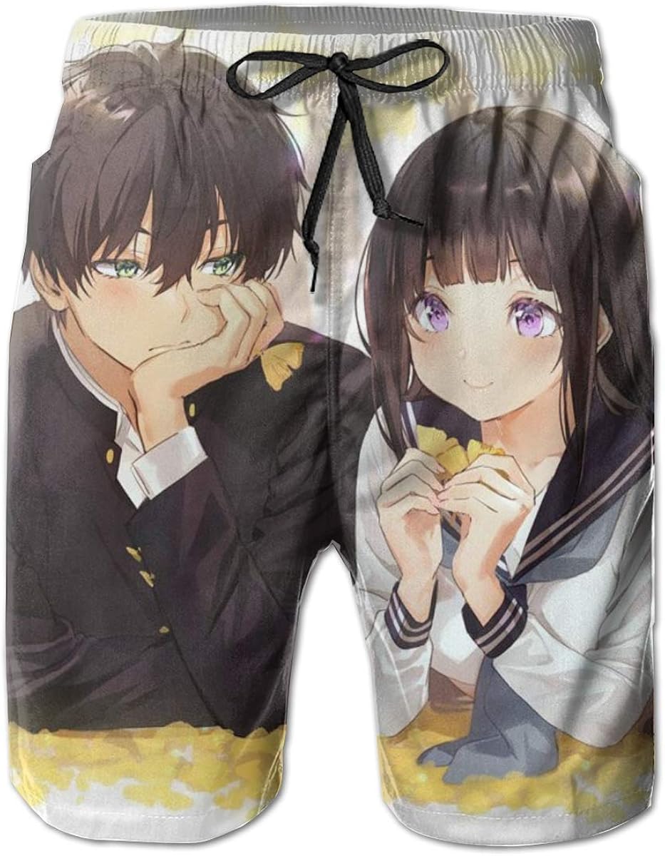 Amazon Co Jp ビーチショーツ 氷菓 おれき ほうたろう メンズ スポーツ ショーツ ポリエステル 超薄型 通気 水着 速乾性 スウェットパンツ 両面印刷 複数のサイズ Size M Xxl Clothing Accessories
