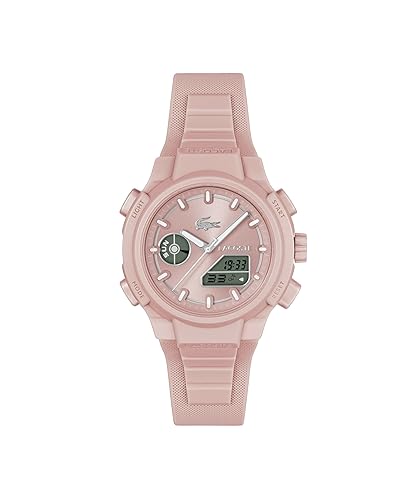 Lacoste LC33 Women's Analog Digital Watch, Silicone Strap, Contemporary, Sporty - Premium Fashion Timepiece - Gift for Her, 40mm