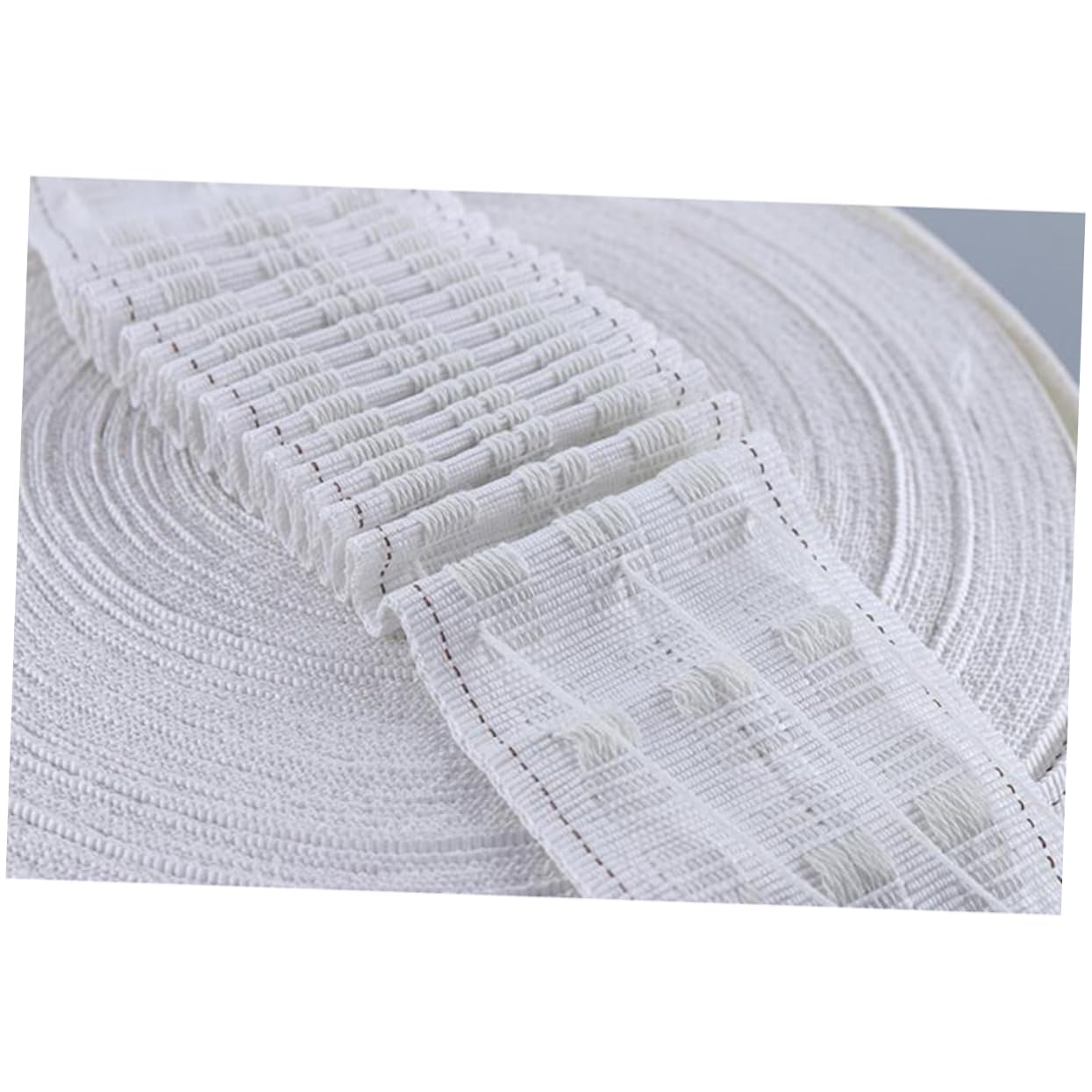 Zerodeko 50m Sangle de Rideau Accessoires pour Rideaux Bande de Renfort Ruban pour Plis de Rideaux Non Tissé
