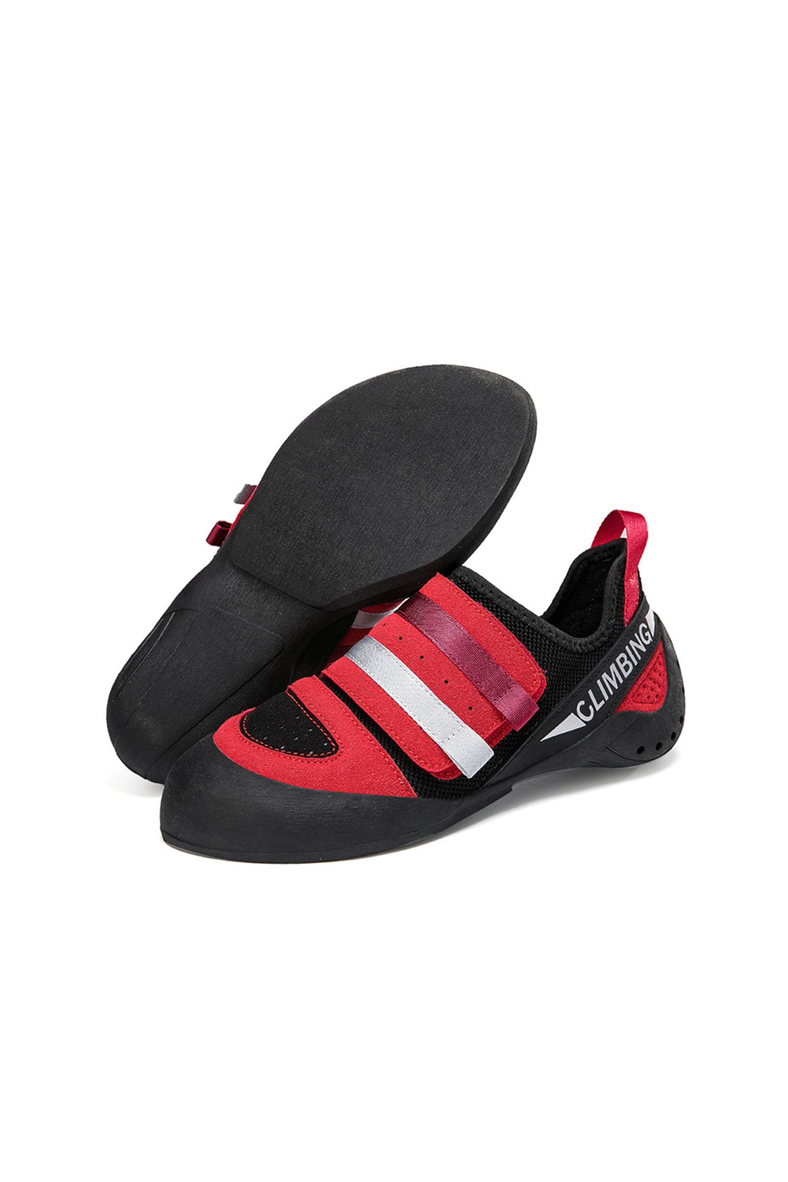 Teenage climbing shoes, indoor climbing shoes,climbing training shoes, non slip, lightweight and breathable-Red-32