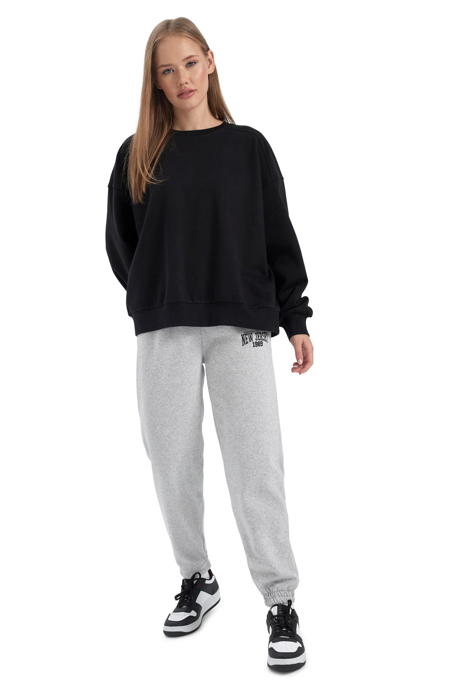 Kadın X5391AZ Pantolon, Gri Karışım (Gr382), Xl
