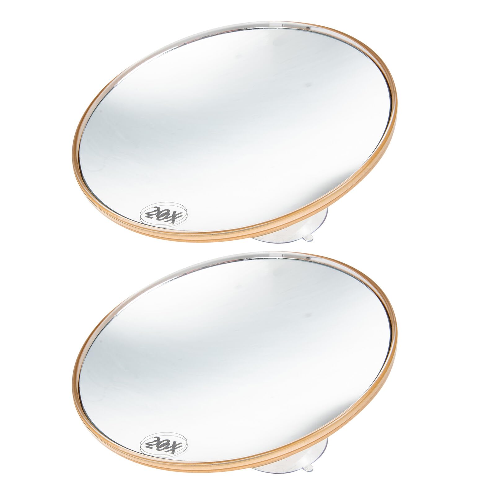 2 Piezas Espejo de Maquillaje Portátil con Ventosa Aumento para Baño y Viaje Diseño Ligero y Desmontable Instalación Fácil sin Daños Superficies para Cuidado Preciso y Uso
