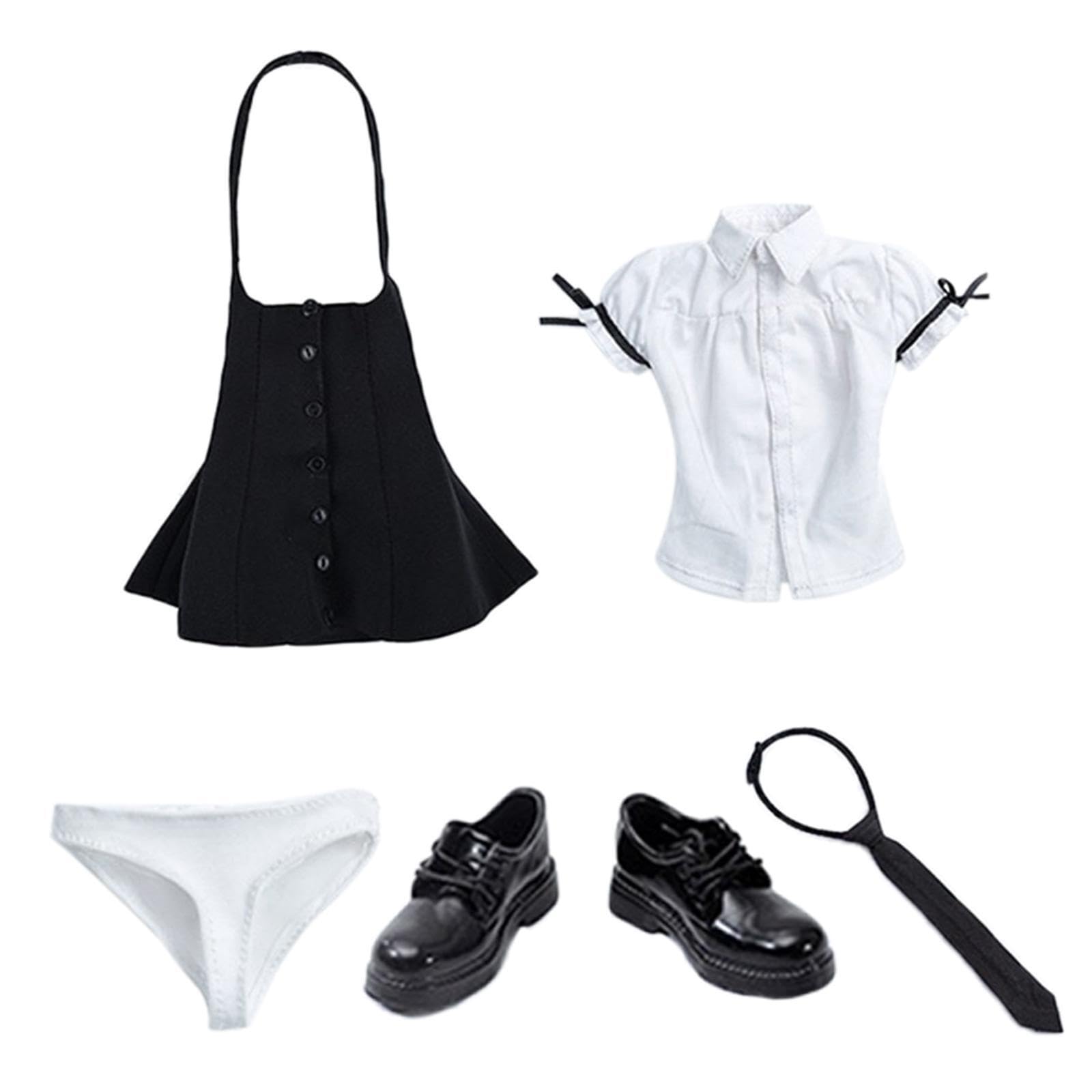 Disfraz a Escala 1/6, Conjunto Completo de Ropa para muñeca Femenina, Elegante JK, Uniforme, exhibición, Camiseta Femenina, , Uniforme, Ropa para
