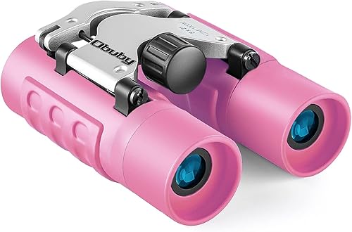 Binoculares para niños. Los mejores regalos para los niños de 3 a 12 años. Binoculares de juguete para Niños Niñas, Óptica de 8x21 real de alta