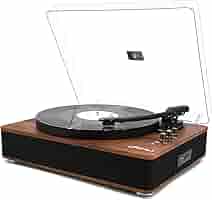 LPオーディオプレーヤー Amazon.com: Turntable Record Player with Built-in Speakers