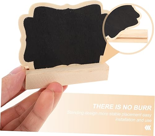 Miniatura 9 de EXCEART 60 juegos de números de mesa de pizarra pequeña, mini pizarra, letreros de mesa, marcos de números, pizarra con soporte, pizarra pequeña con