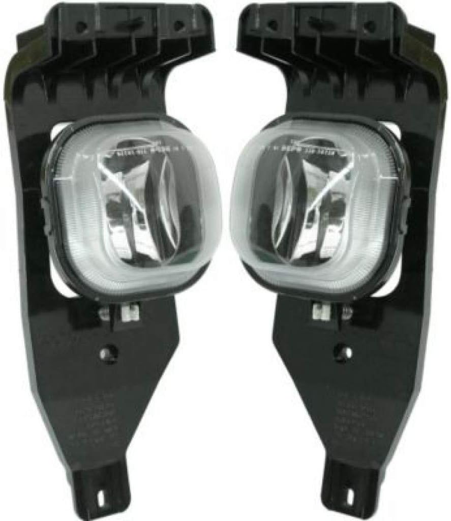 CarLights360: For 2005 2006 2007 Ford F-350 Super Duty Fog Light Assembly Driver and Passenger Side Pair w/Bulbs DOT Certified - Replaces FO2592211, FO2593211