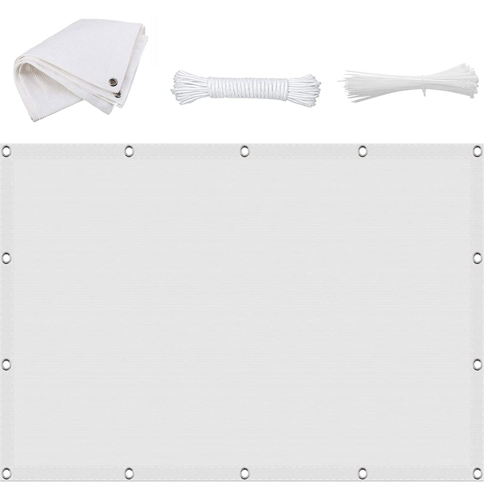 Voile d'ombrage respirant contre le vent en toile HDPE