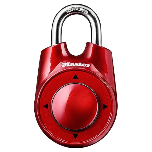 Cerradura de combinación direccional Master Lock, configura tu propia cerradura direccional, cerradura de combinación para casilleros de gimnasio y escuela, 1500iD Los colores pueden variar
