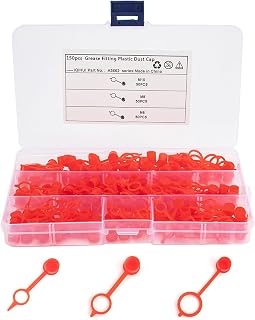 thirei 150 Piezas Tapa de Boquilla de Grasa, Tapa de Ajuste de Grasa, para Coches, Motos y Camiones, M6/M8/M10