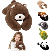1LB Weighted Teddy Bear Stuffed Animal with Front Paws, Cuddly Plush Toy for Kids & Adults