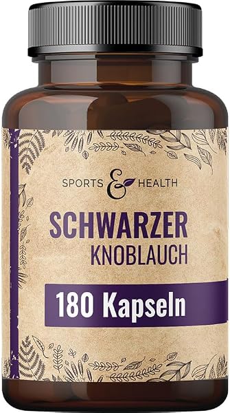 CDF Sports & Health Solutions Schwarzer Knoblauch Kapseln 180 Stück